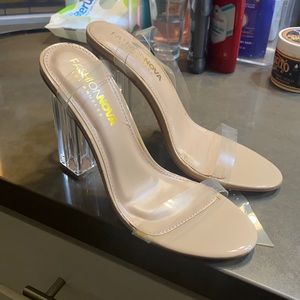 Clear fashionova heels.